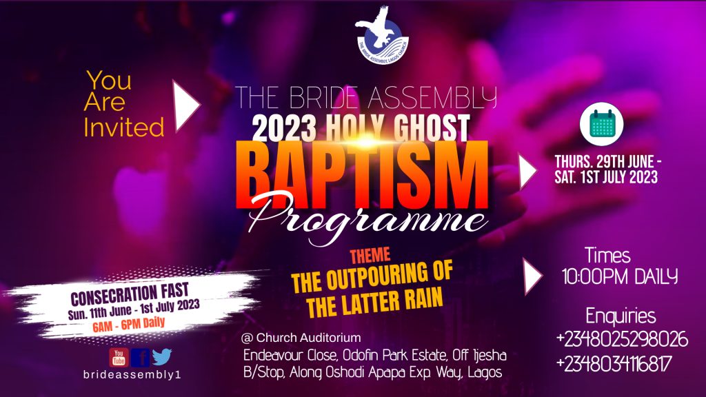 Special Programmes – Welcome to Official Website of Bride Assembly ...